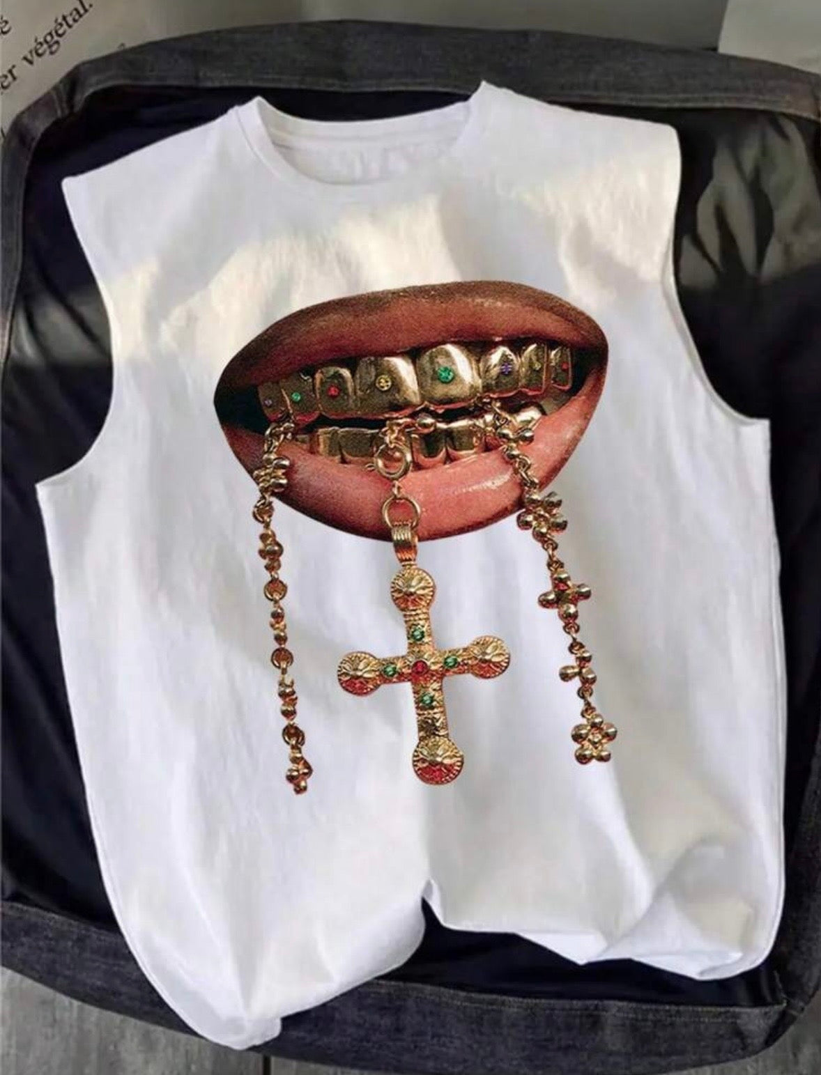 “Bling Cheese” Black Top