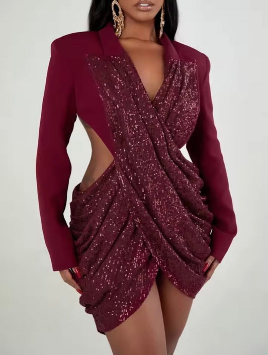 “Ole Miss” Burgundy Dress