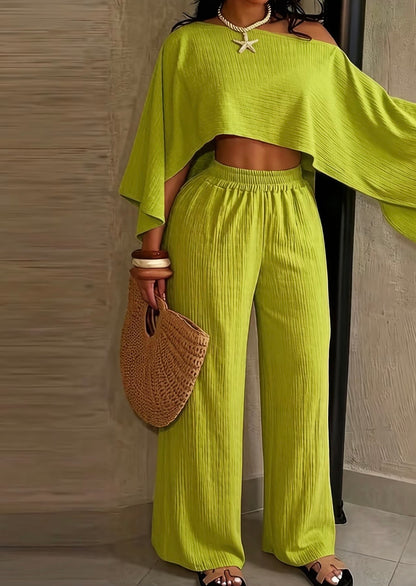 “Florence Flow” Green 2 Piece Set
