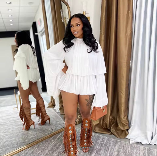 “Roman Luxe” White 2 Piece Set