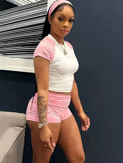“Sporty Babe” Pink 3 Piece Set