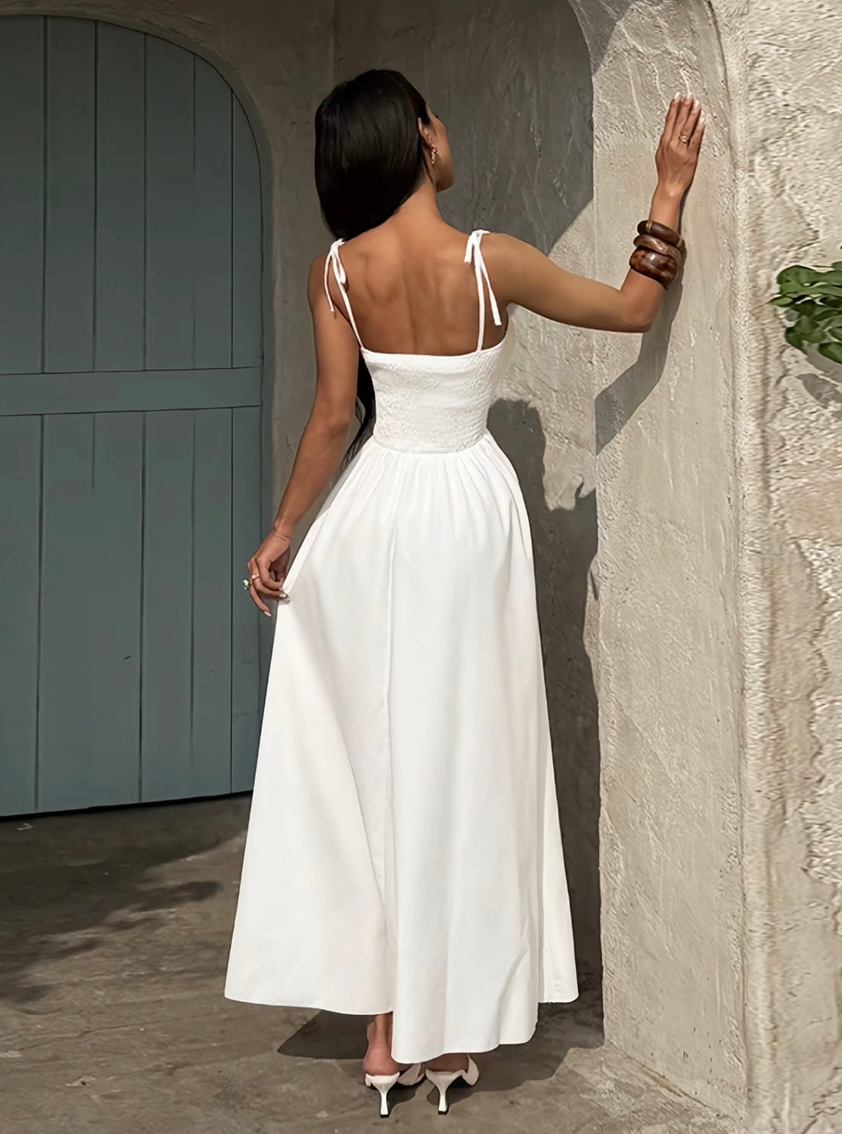 “Soft Life” White Dress