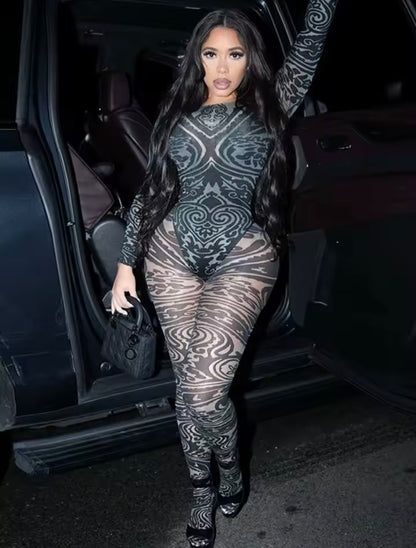 “Maze” Black 2 Piece Set