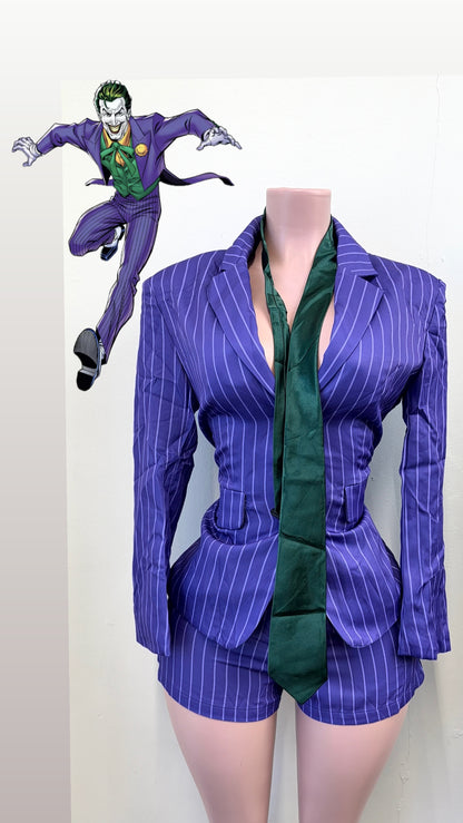 “The Joker” Purple 3 Piece Costume Set
