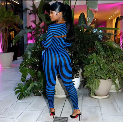 “Hypnotic” Black Jumpsuit Set
