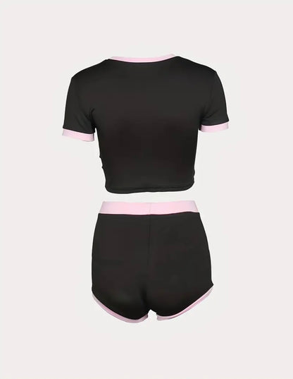“Famous” Black 2 Piece Set