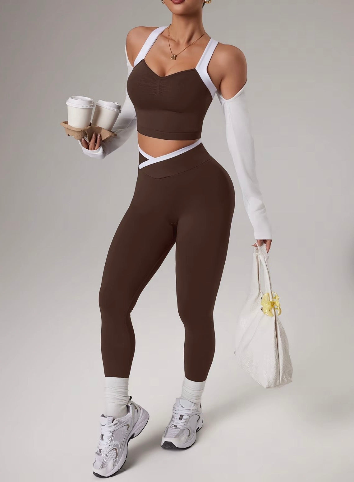 “Alice Active” Brown 2 Piece Set