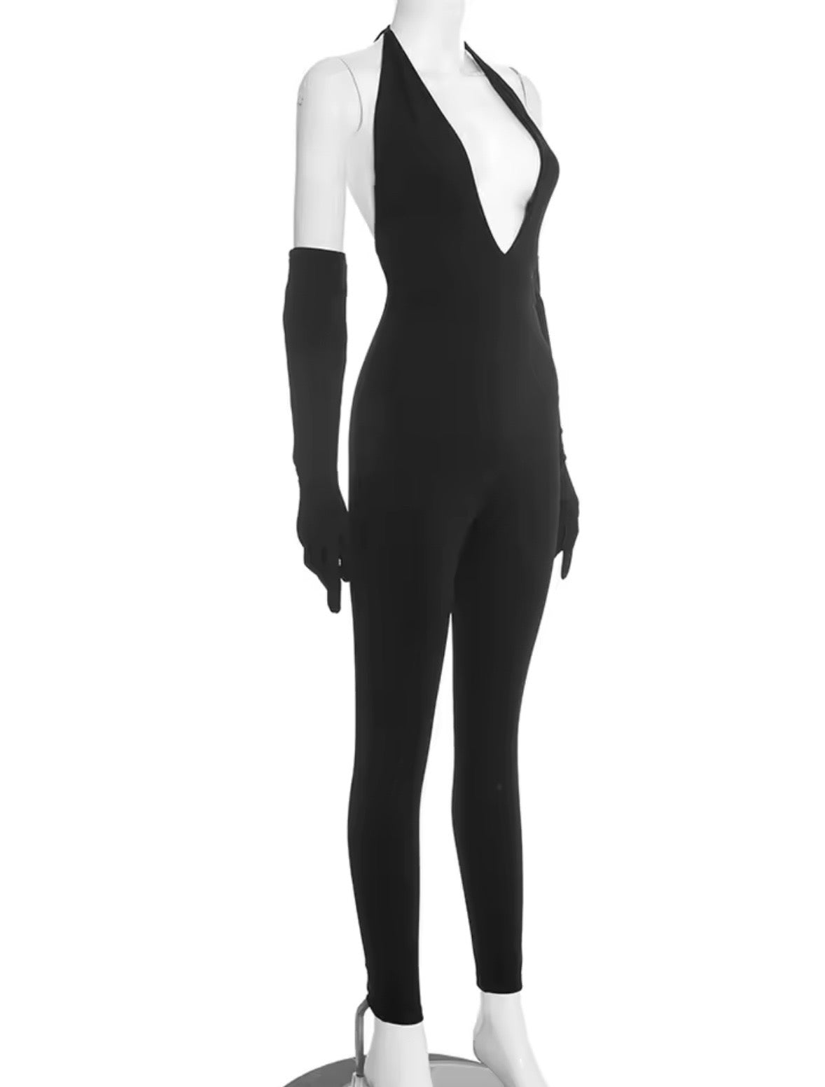 “Vline” Red 2 Piece Jumpsuit