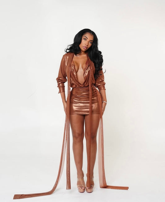 “Matrimony” Brown 2 Piece Set