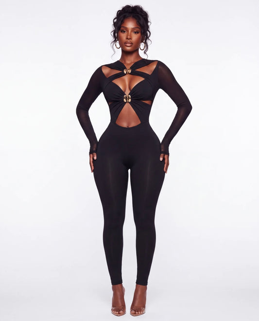 “Gold Standard” Black Jumpsuit