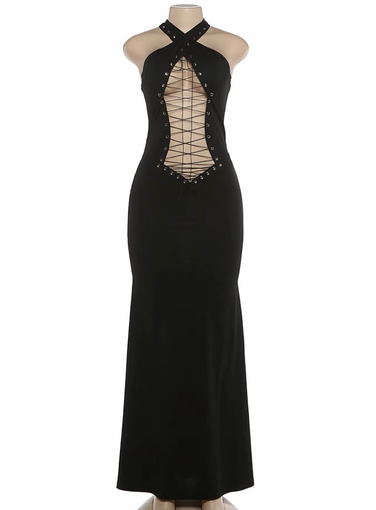 “Strings Attached” Black Dress