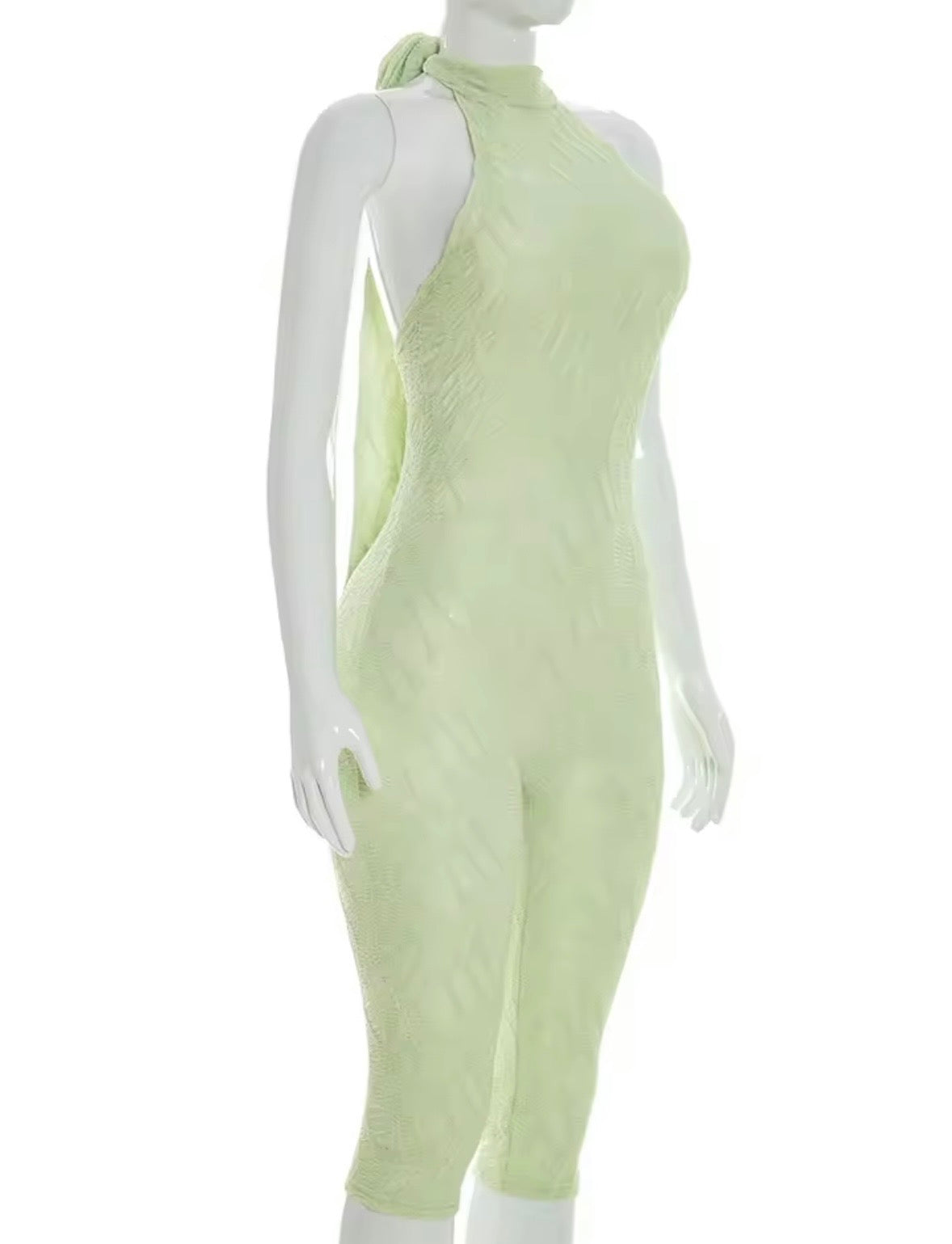 “Pyramid” Green Romper