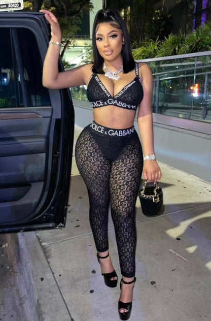 “D&G” Black 2 Piece Set