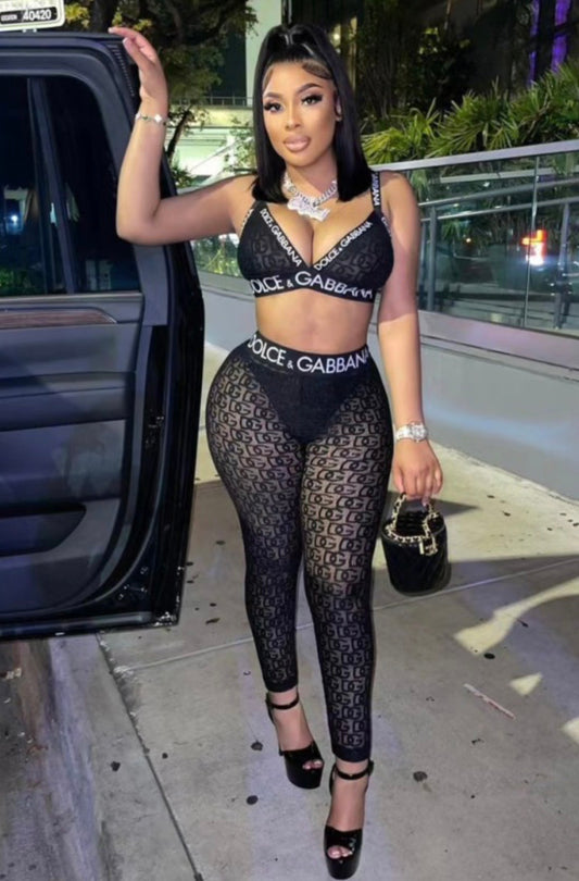 “D&G” Black 2 Piece Set