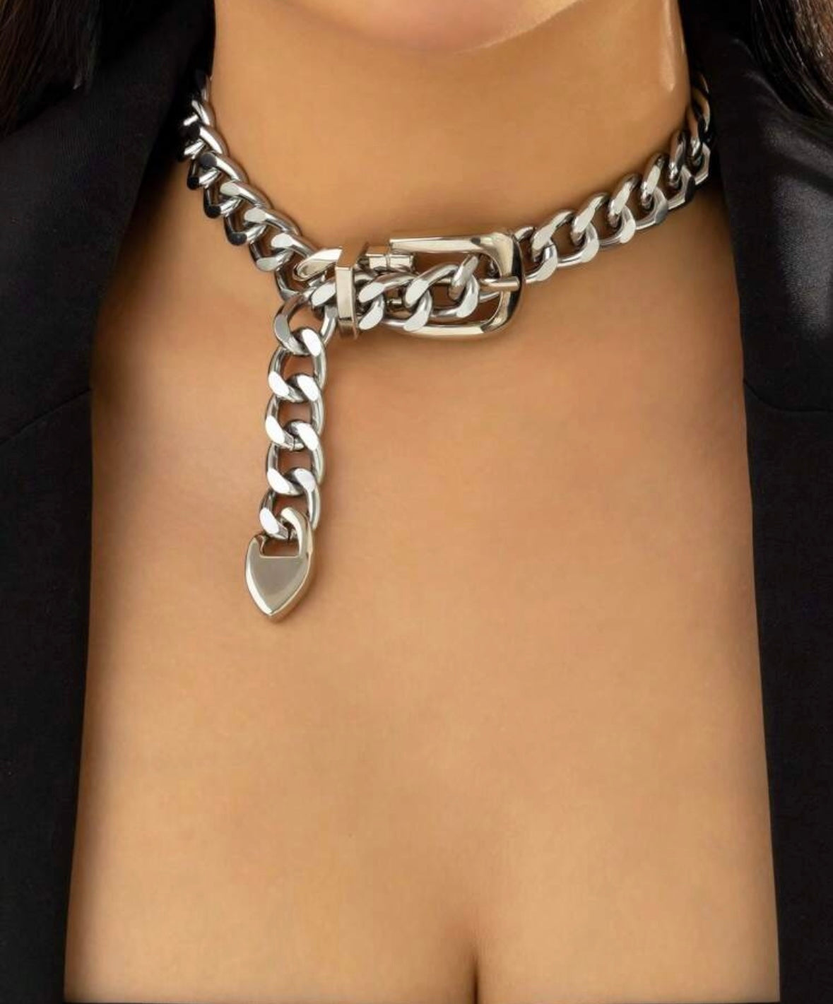 “Belt” Silver Necklace