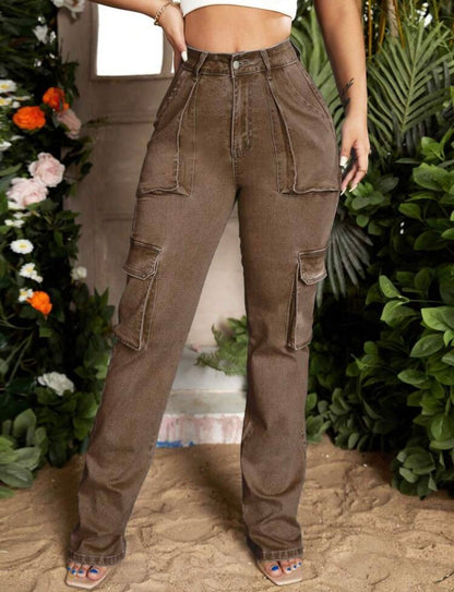“Dakota Denim” Black Cargo Jeans