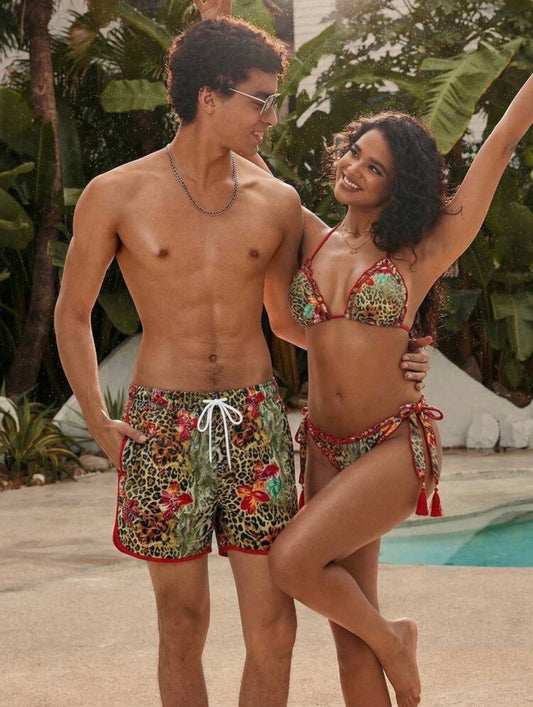 “Wild Life Leopard” Swimming Trunks