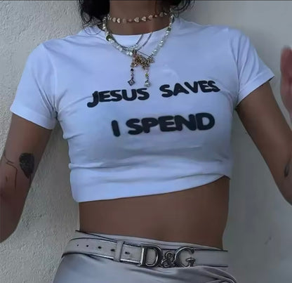 “Jesus Saves” White Top