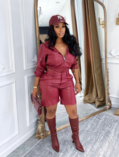 “London” Deep Leather 2 Piece Set