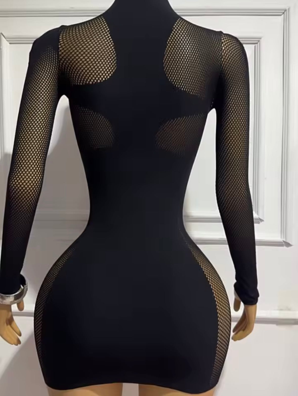 “Diamond Cut” Black Dress