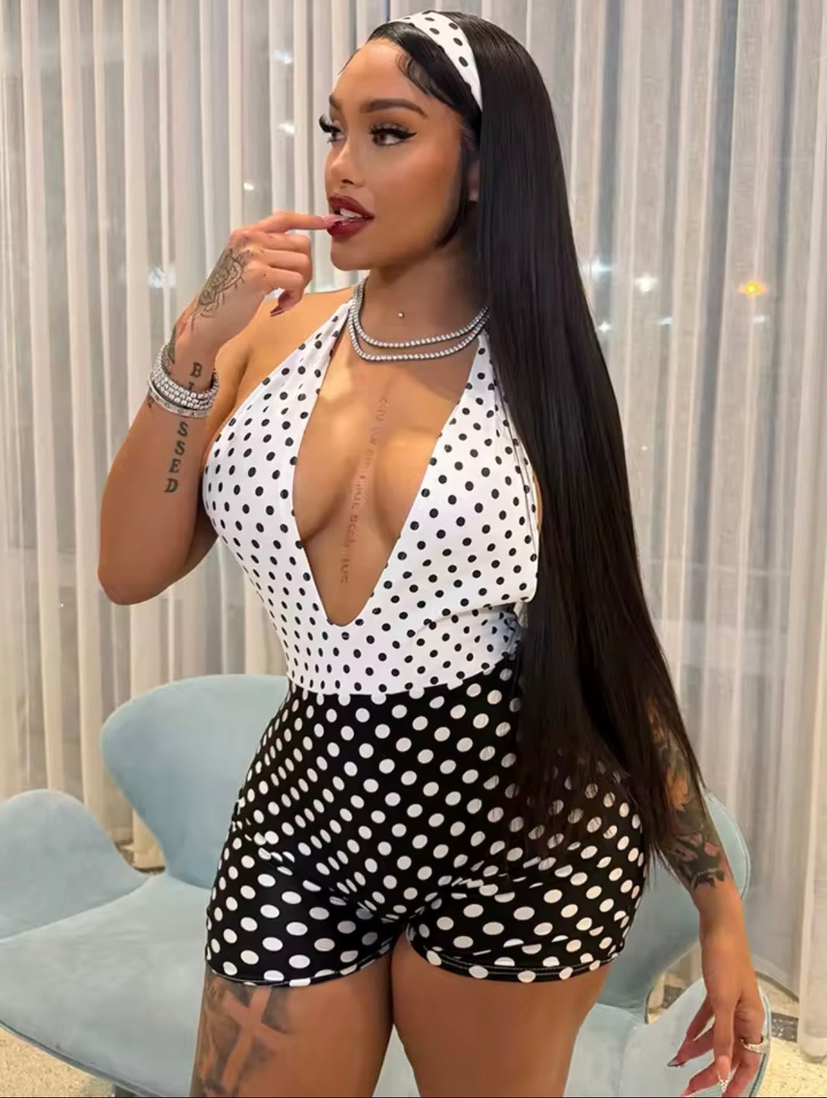 “Polka Mane” Romper