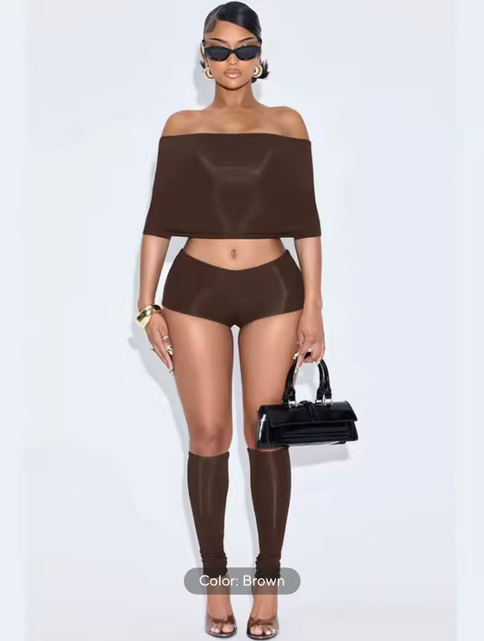 “Touche” Brown 3 Piece Set