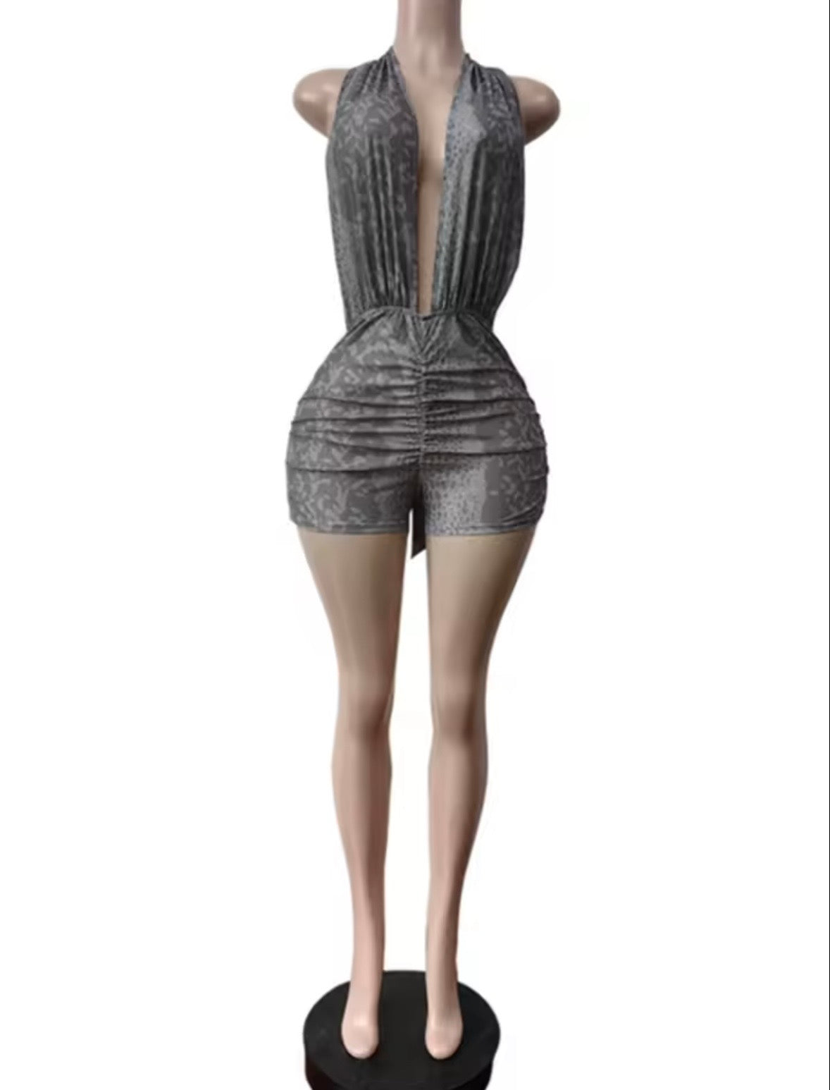 “Grey Area” Romper