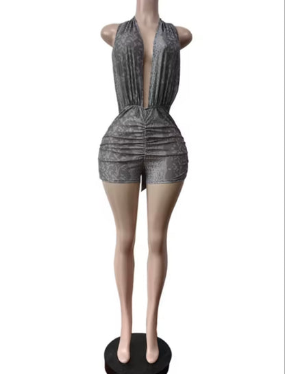 “Grey Area” Romper