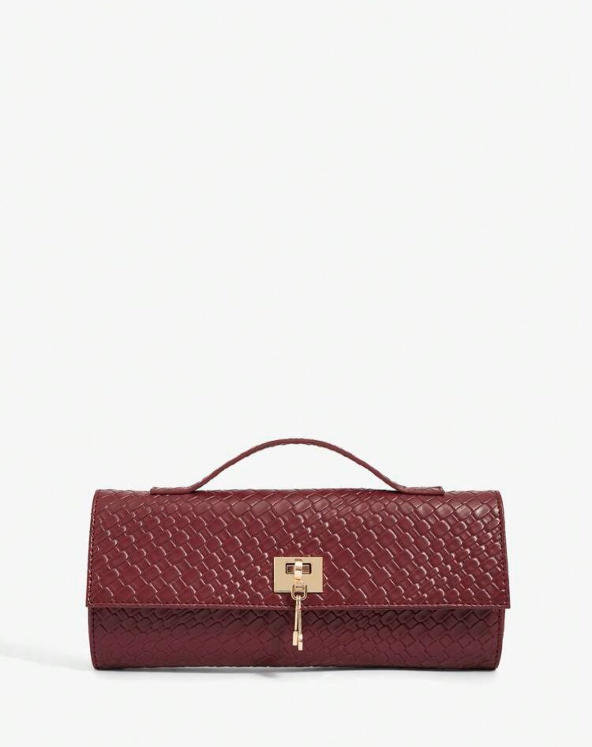 “Handle Up” Burgundy Handbag