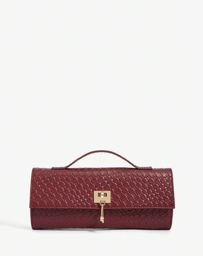 “Handle Up” Burgundy Handbag