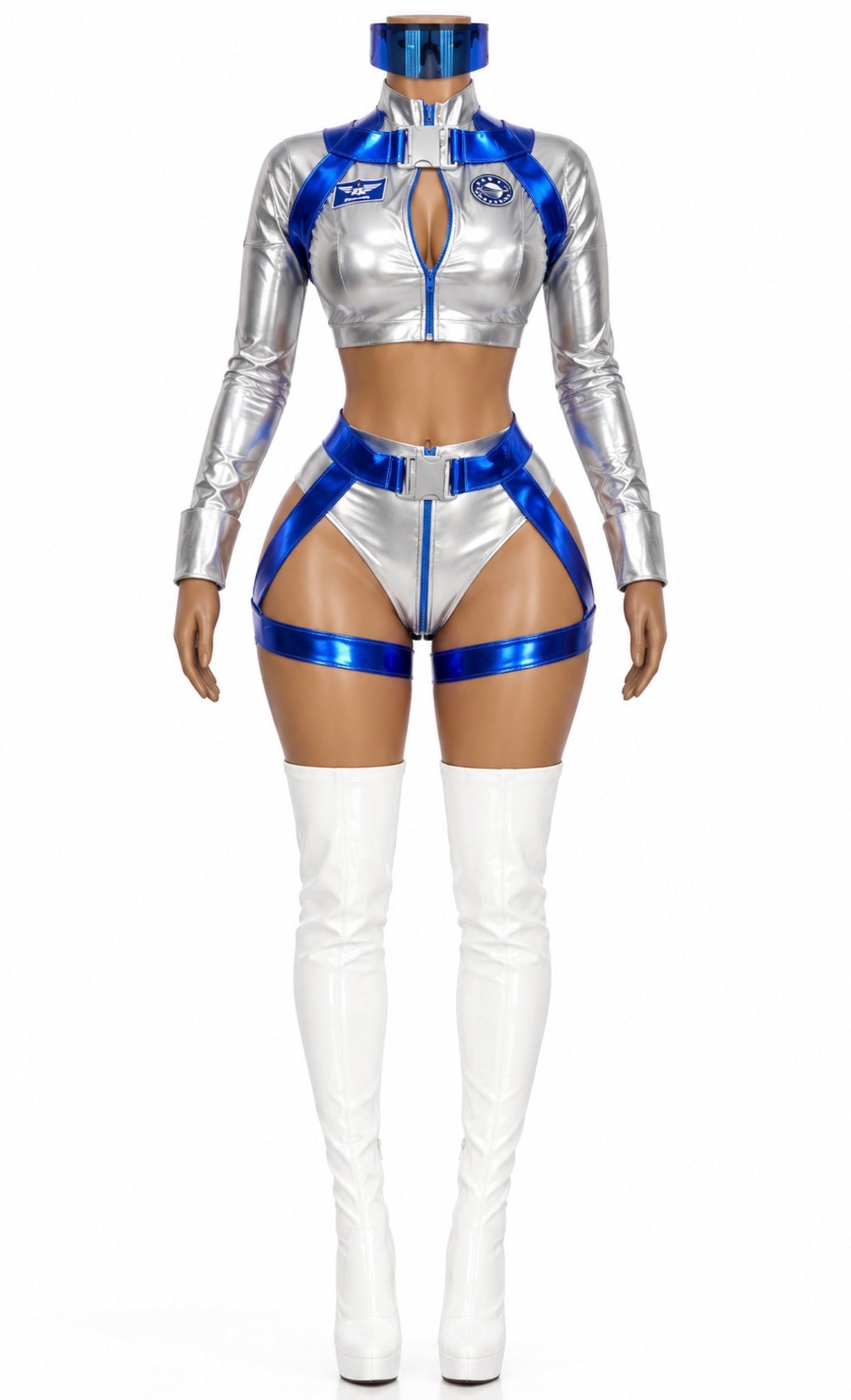 “Asap Rocky” White 5 Piece Costume Set