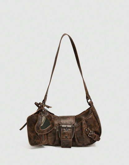 “Maki” Rust Brown Handbag
