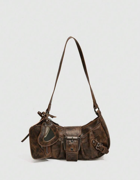 “Maki” Rust Brown Handbag