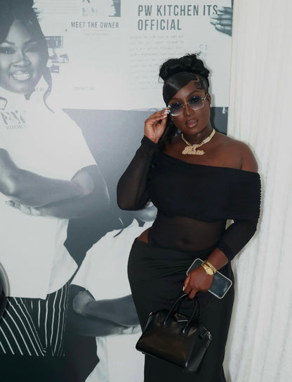 “Naive” Black Dress