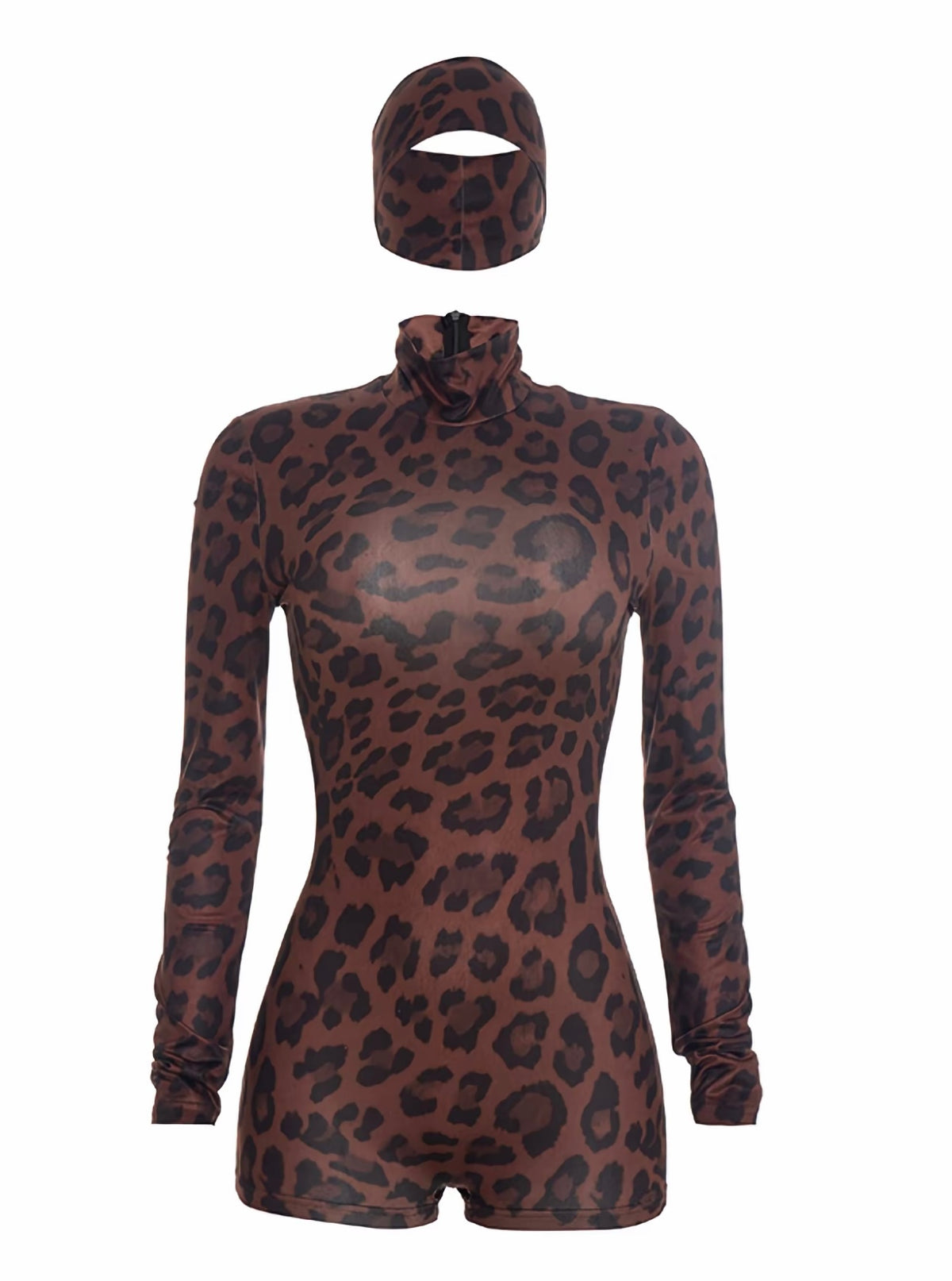 “Feline Felony” Leopard Romper Set