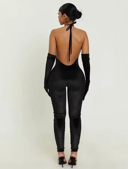 “Vline” Red 2 Piece Jumpsuit