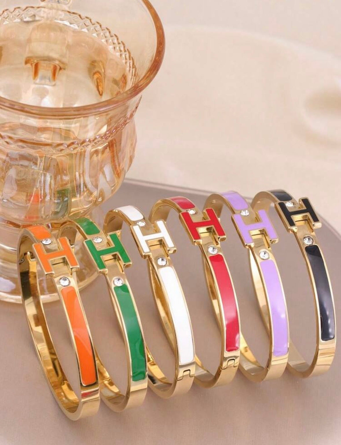 “Hermes” Red Bangle