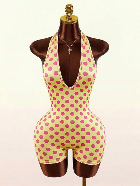 “Joska Polka” Pink Romper