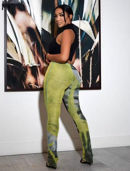 “Acute” Green Pants