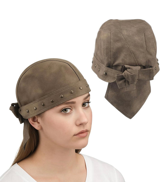 “Betty Biker” Brown Hat