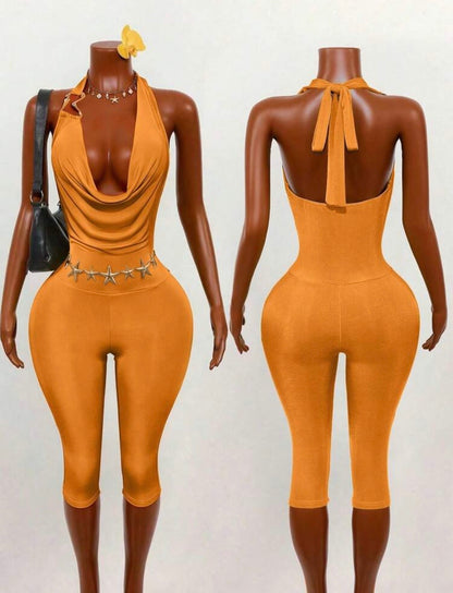 “Divine” Green Romper