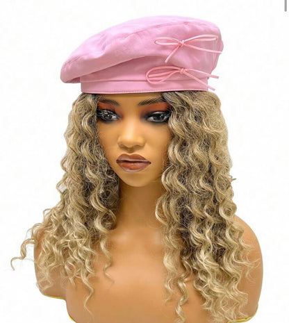 “Bow Peep” Black Beret Hat