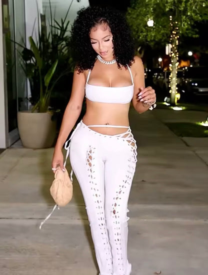 “Slay Train” White 2 Piece Set