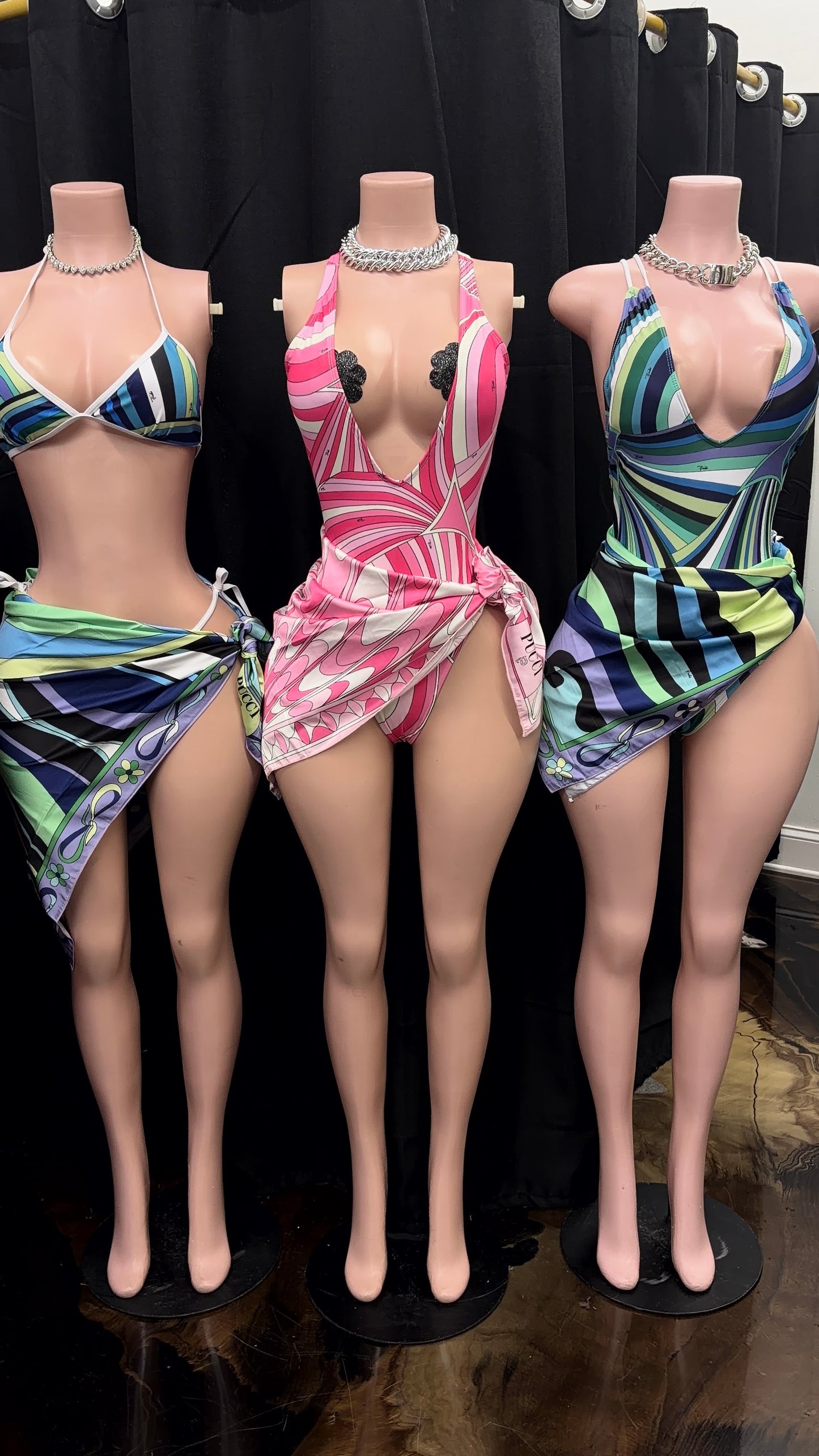 “Pucci” Pink 2 Piece Swimsuit
