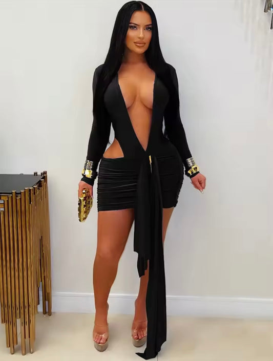 “Siamese Twin” Black Dress