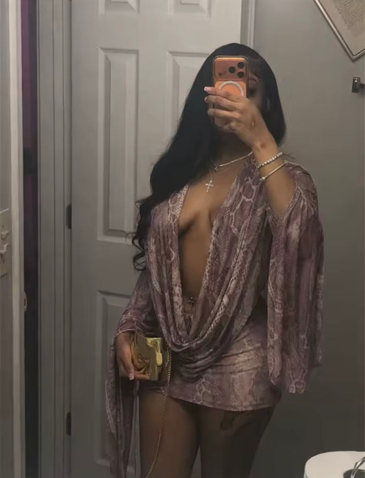 “Sec See” Snake Skin Dress
