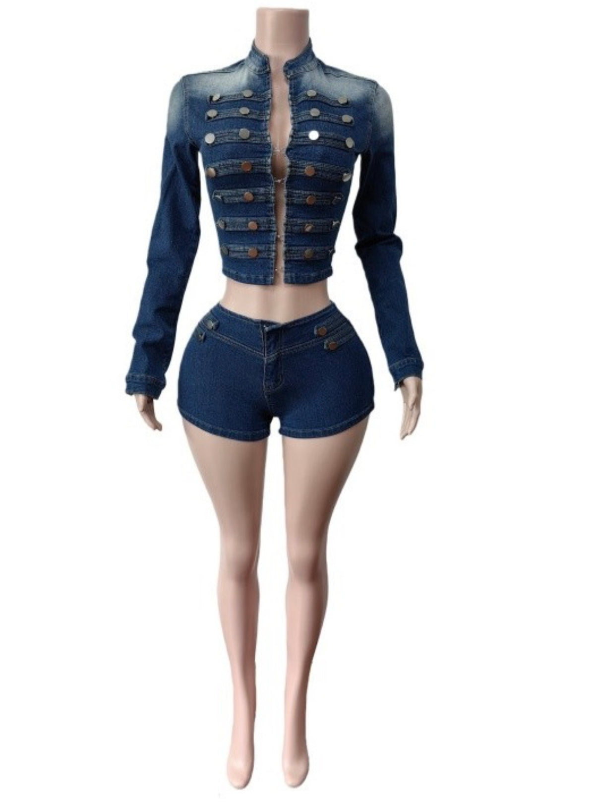 “Denim Reels” Blue Jean 2 Piece Set