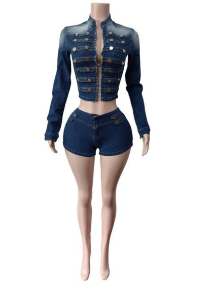 “Denim Reels” Blue Jean 2 Piece Set