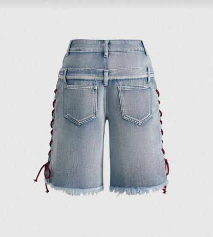 “Flick It” Blue Jean Jorts