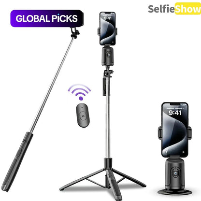 “360 Selfie” Black Tripod